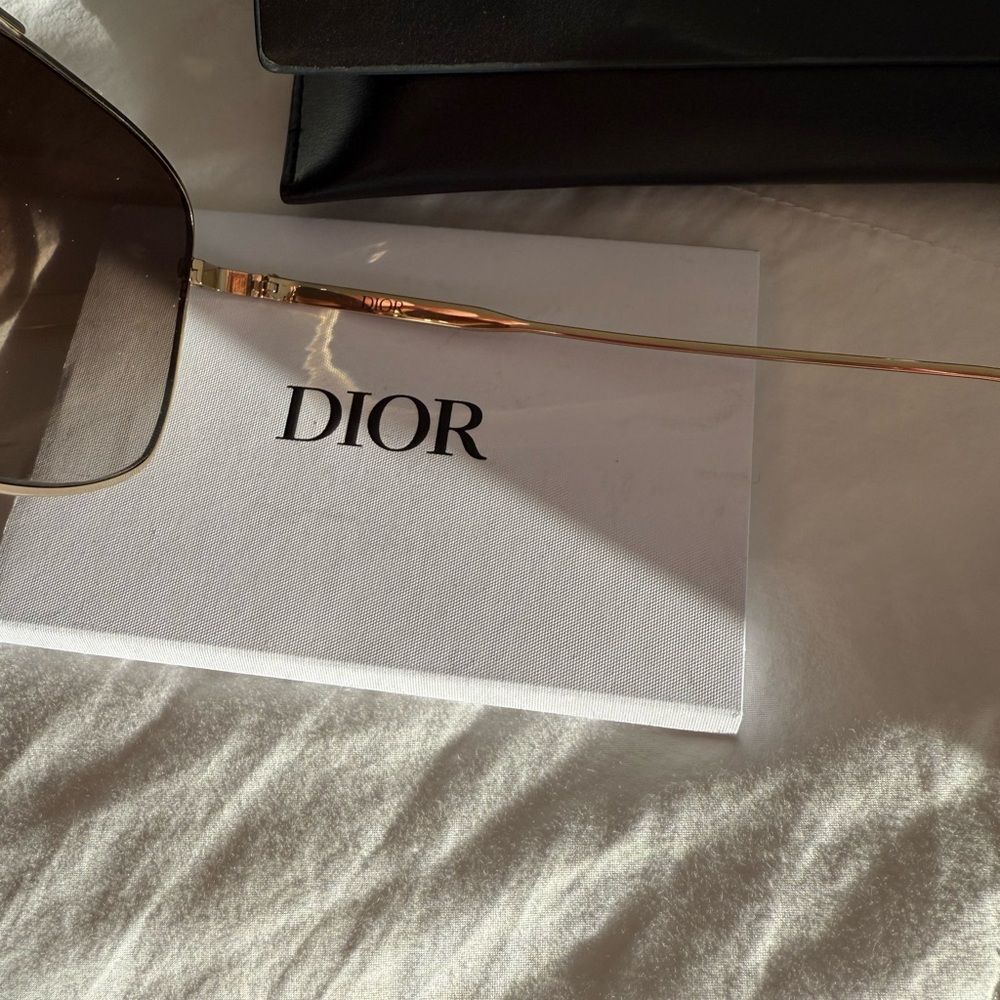 NWT DIOR - Sunglasses - DiorBlackSuit N1F - Gold Brown - Dior Eyewear - Picture 8 of 8
